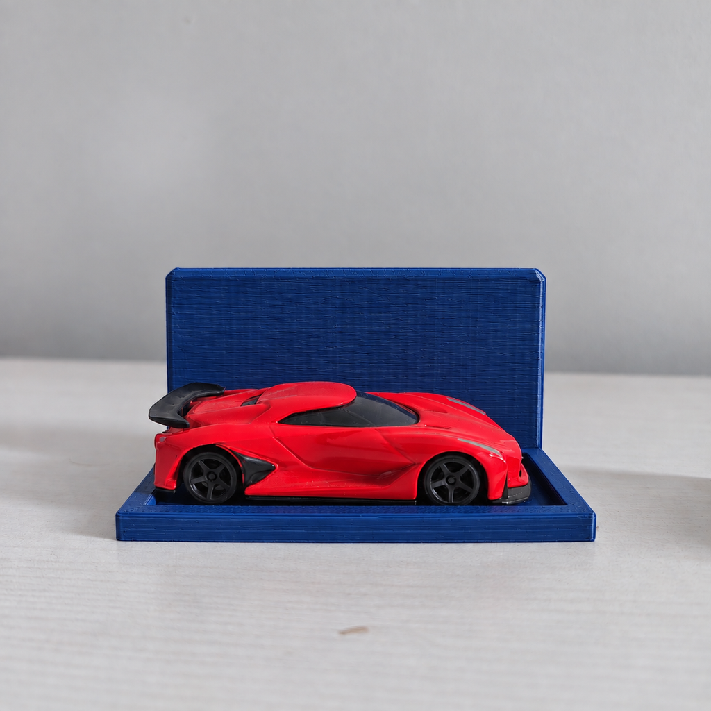 L Shaped Hotwheels Stand - 3D Printed Wall Mount Showcase
